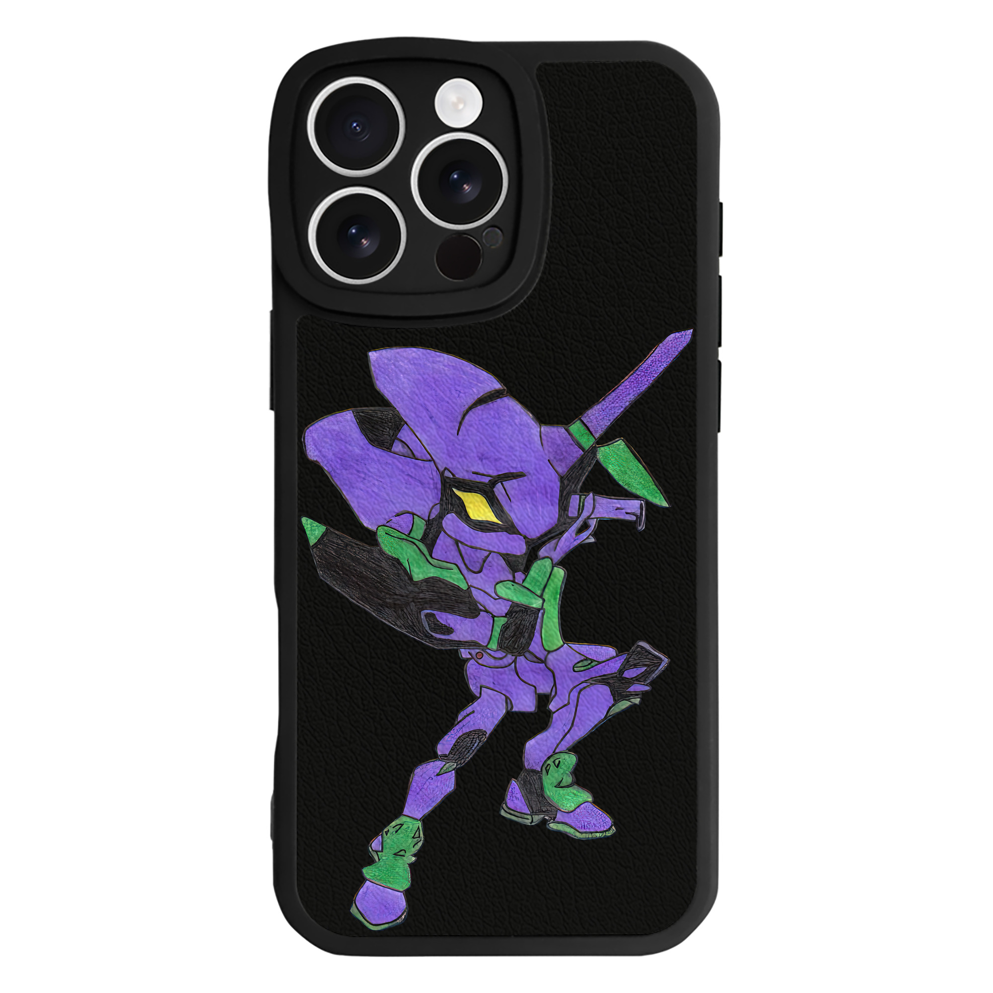 （画像用） EVA 新世紀エヴァンゲリオン 【iPhone 16シリーズ対応】シリコンスマホケース（レザー調） 材質：シリコン